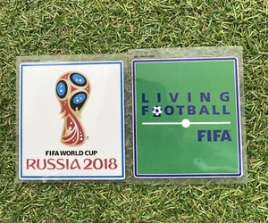 Coupe du Monde 2018 Russie Patch Badge + patch Living Football FIFA France - Zdjęcie 1 z 1