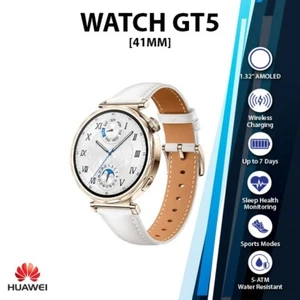 GENUINE Watch GT 5 Bluetooth iOS Android Smartwatch (41mm/White/1.32"/AMOLED) - Afbeelding 1 van 4