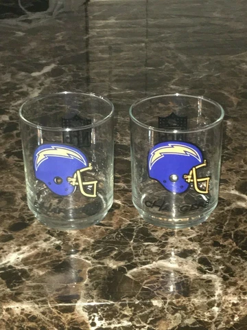 2 San Diego Chargers Football Glasses Cover