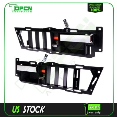 Manija de puerta para camioneta Chevy Suburban izquierda derecha par interior delantero negro Foto 1 de 4