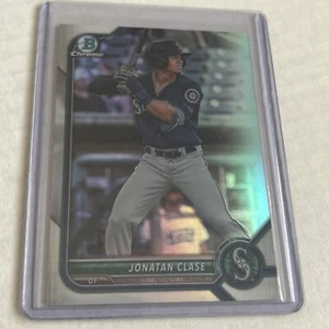 2022 Topps Bowman Chrome Jonatan Clase Silver Refractor #BDC-30 Rookie - Picture 1 of 2