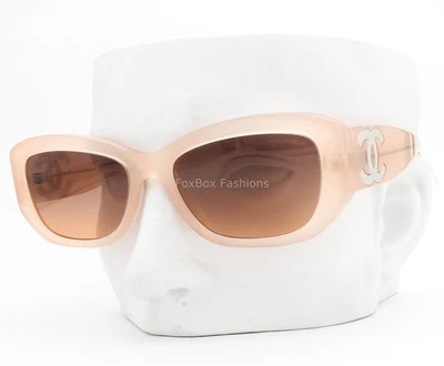 Chanel Sunglasses Milky Peach Pink Silver CC Logo ch5493 1732/18 with Case  - Image 1 of 4