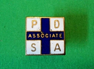 Vintage 1930s PDSA Enamel Vet Badge Sick Animals Dispensary Charity Associate - Picture 1 of 2