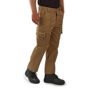 SITE KING Original Herren Cargo Combat Khaki Arbeitshose Größe Taille 36’’ Lang - Bild 1 von 3