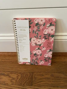 Blue Sky Bespoke Letterpress 2026 Calendar Planner Notes Weekly New Year Floral - Picture 1 of 4