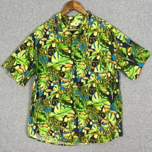Coast Highway Shirt Mens XL Toucan Bird Tropical Party Hawaiian Novelty Cotton - Picture 1 of 8