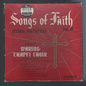 Waring Chapel Choir SONGS OF FAITH Hymn-Anthems - 45 RPM Record(s) Box Set - Picture 1 of 1
