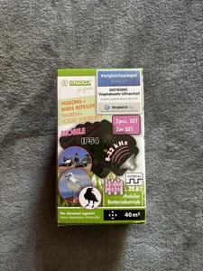 ISOTRONIC Ultrasonic Bird & Pigeon Repeller 2x Set | Battery Powered, 40m² Range - Picture 1 of 5