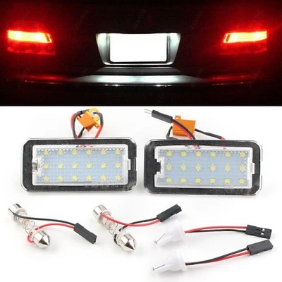 2 Piezas Para Fiat 500 + Cabriolet LED SMD Matrícula Luz Número Placa Luz 12V Foto 1 de 4