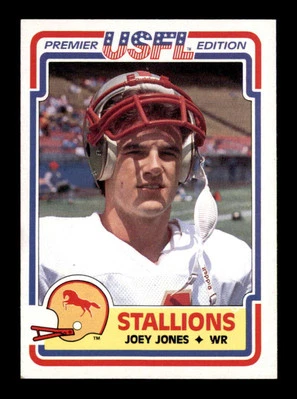 1984 Topps USFL #13 Joey Jones RC NM/NM+ X3057702 - Image 1 of 3