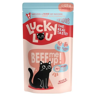 Lucky Lou Lifestage Adult Geflügel & Rind 125 g, Katzenfutter, NEU - Bild 1 von 3