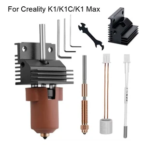 Drukarka 3D do Creality K1 / K1 Max / K1C Hotend Kit Wytłaczarka Mosiądz 0,4 mm Dysza 60W - Zdjęcie 1 z 22
