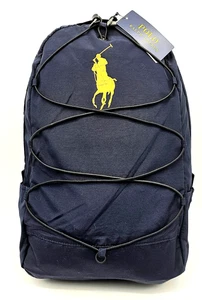 Polo Ralph Lauren Rucksack Navy mit elastischen Bändern und Logo NEU - Bild 1 von 2