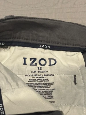 男孩款12码Izod Khaki长裤 — 第 1/3 张图片