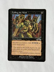 Culling the Weak - NM - Exodus - Regular - Magic The Gathering - MTG - Picture 1 of 6