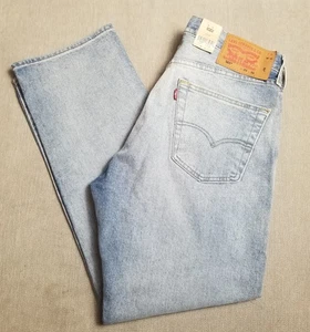 NWTs Levi's 501 Original Jeans Straight Leg Stretch Button Fly Light Wash 33x30 - Picture 1 of 8