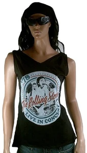 Wow Amplified Rolling Stones Live IN Concert '78 Star Designer Strap Top Shirt S - Picture 1 of 2