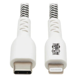 3FT Tripp Lite Heavy-Duty USB-C Male to Lightning Sync Charge Male Cable - Picture 1 of 5