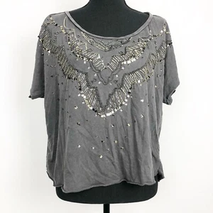 Ecote Sequin Open Back Top Size Medium - Picture 1 of 7