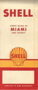1961 Shell Road Map: Miami and Vicinity NOS - Picture 1 of 1