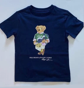 NWT, Boys POLO RALPH LAUREN Navy Polo Bear T-Shirt. Size 6 - Picture 1 of 1