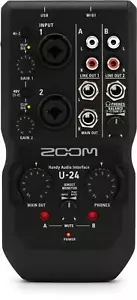 Zoom U-24 Handy Audio Interface 2-Channel Portable USB Audio 2 XLR/TRS Combo - Picture 1 of 1