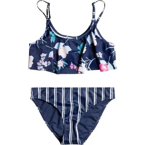 Roxy Girls Flowers Addict Flutter Bikini Swimsuit Set Size 7 NWT - Picture 1 of 7