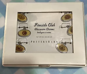 POTTERY BARN GLASSWARE CHARMS Fireside Club Simbatco Rover Green Lake - Picture 1 of 10