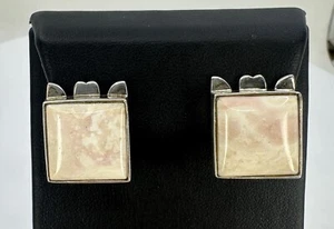 Pendientes Jay King DTR 925 firmados rosa ostra espinosa - Imagen 1 de 4
