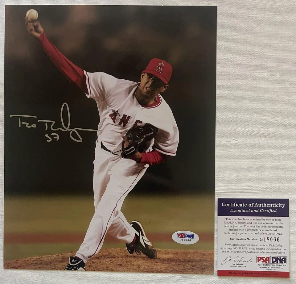 Francisco Rodriguez Signed Autographed 8x10 Photo Los Angeles Angels : PSA/DNA - Image 1 of 1