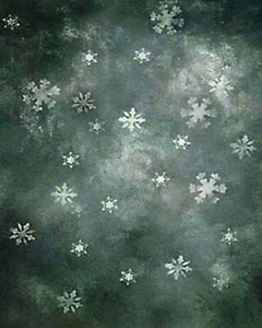 Fondo fotográfico de Navidad invierno 10'x20' muselina 100% pintado a mano 33-379 - Imagen 1 de 1