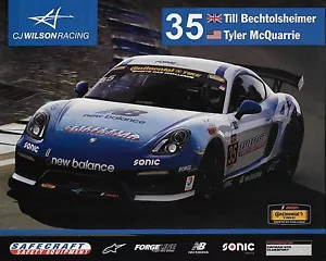 TYLER MCQUARRIE & BECHTOLSHEIMER 2016 ""CJ WILSON RACING #35 IMSA POSTAL - Imagen 1 de 1