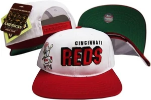 Vintage Cincinnati Reds American Needle White/Red ATB Snapback Hat - NWT - Picture 1 of 1