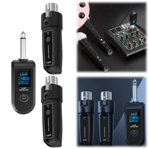 Sistema de micrófono con cable a inalámbrico convertidor transmisor receptor recargable - Imagen 1 de 18