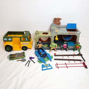 1989 TMNT Sewer Playset Van Figures & Misc Parts / Accessories VTG - READ - Picture 1 of 20