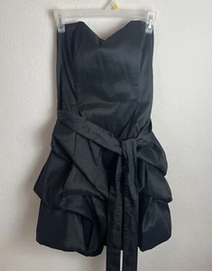 Mini vestido para mujer Fiesta negro tafetán talla XL - Imagen 1 de 3
