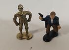 Figurines vintage 1982 LFL Star Wars Micro Collection C3PO et Han Solo moulées sous pression