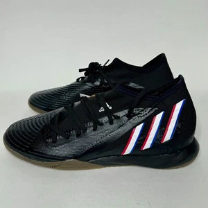 adidas Predator Edge.3 Indoor Soccer Shoe Men's (GX0020) Black/White - Picture 1 of 8