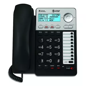 NEW AT&T ML17929 2 Line Corded Speaker Phone Caller ID/Call Waiting Silver/Black - Picture 1 of 11