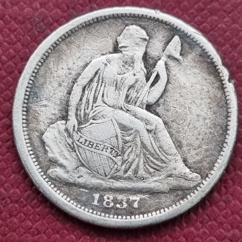 1837 Seated Liberty Dime 10c Better Grade Full Liberty #31149 Cover