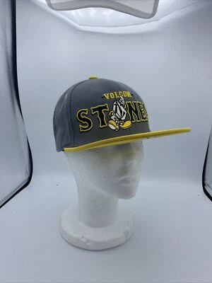 Volcom Stone Mascot Gray Yellow SnapBack (Ball Cap) One Size Adjustable - Image 1 of 4