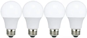 TCP L9A19N1027K4 LED 60 Watt Equivalent Light Bulbs, A19 Shape, Soft White, 4... - Picture 1 of 4