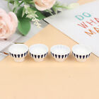 4Pcs Miniature Bowl Dish Round 1/12 Scale Doll House Kitchen Dinning Accesso Jg