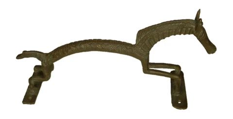 Tribal Horse Shape Vintage Style Brass Handmade Door Gate Pull Handle Home Decor Cover