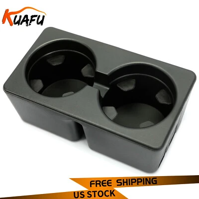 Dual Console Cup Holder Drink For 07-14 Chevy Silverado Tahoe GMC Sierra Yukon - Image 1 of 4