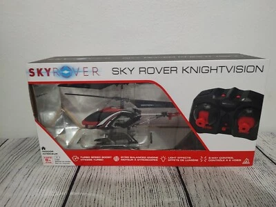 Sky Rover KnightVision Remote Control Indoor Helicopter with LED Lights Red NEW - Image 1 of 3