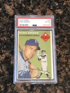 1954 Topps Duke Snider #32 Baseballkarte PSA 4 - Bild 1 von 2
