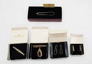 Sarah Cov Lot of 5 Brand New in Boxes: Gold Necklace Pierced Earrings Bracelet - Bild 1 von 17