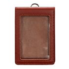 Leathers Card Case Sleeve IDs Badge Card Holder Work Supplies for Men Women