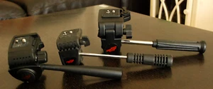 JOB LOT X28 TRIPOD HEAD 3 WAY PAN TILT CAMERA DSLR DIGITAL 35MM SLR COLLECT LE9 - Picture 1 of 13